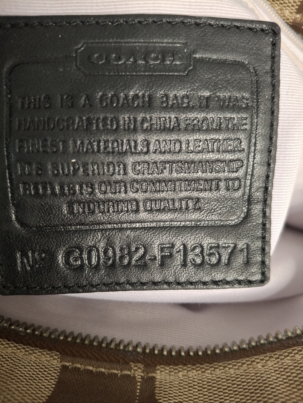 Coach Hamptons Signature Medium Madeline Tote Bag Great Condition 13571 - Picture 6 of 6
